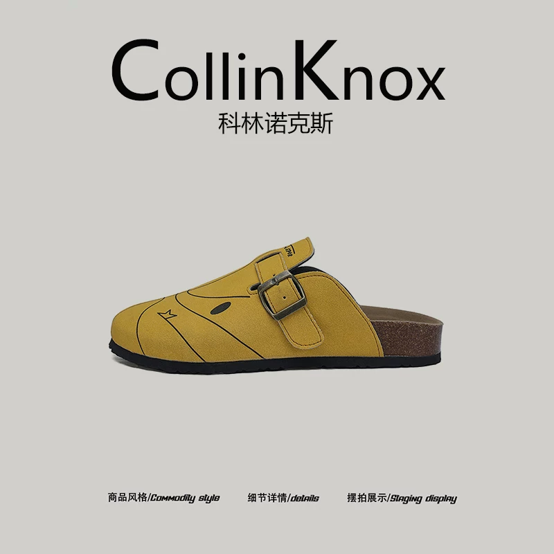 【Món đồ hợp thời trang】Giày Birkenstock nam mới mùa hè 2025 của CollinKnox Giày lười đa năng thông thường
