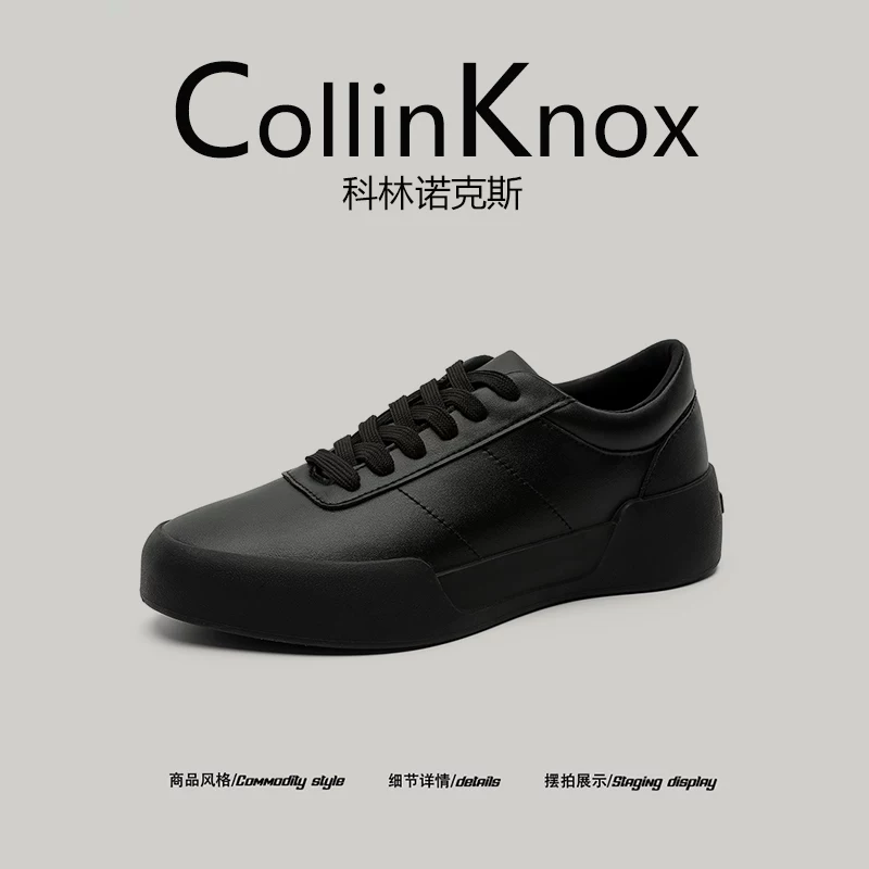 [Thương hiệu thời thượng bán chạy] Giày trắng cao cấp CollinKnox2025 phong cách mùa hè mới dành cho nam, giày thể thao đơn giản phong cách đường phố