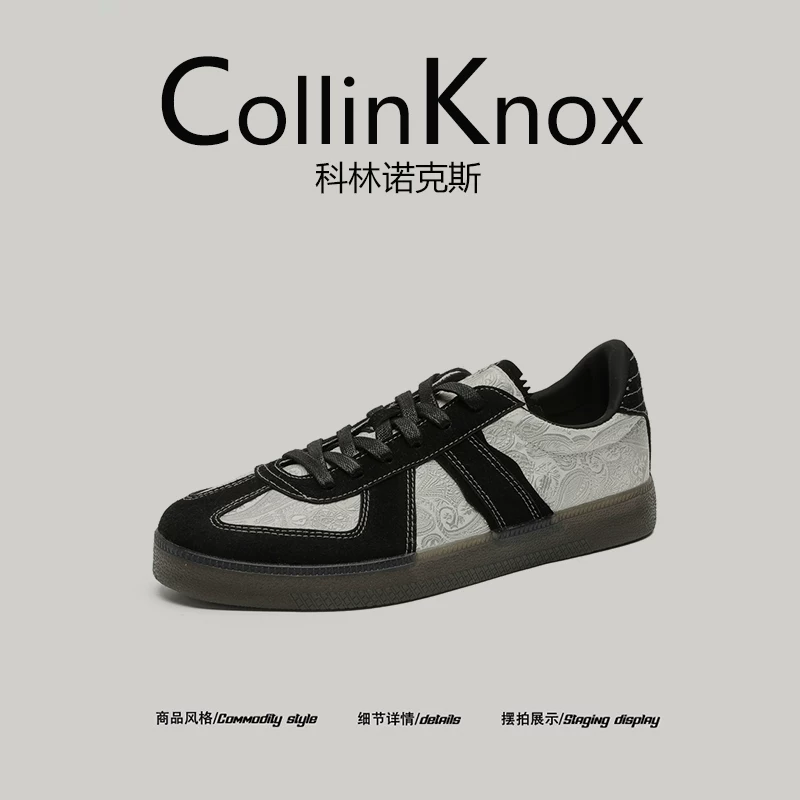 【Sản phẩm mới hợp xu hướng】Giày tập luyện bằng lụa mới của CollinKnox2025 dành cho nam giới, Giày Forrest Gump Niche Retro