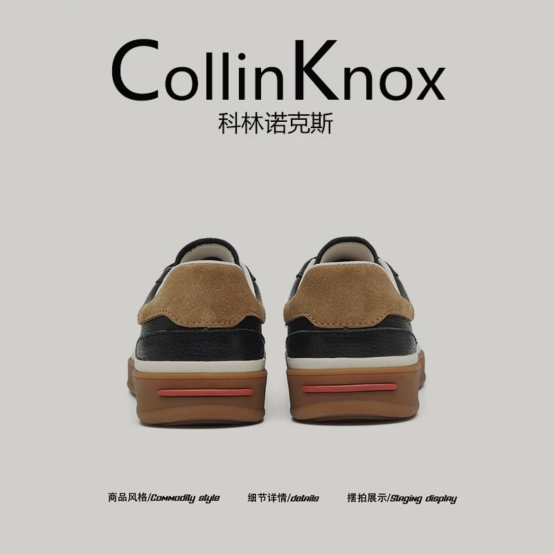 [Da thật cao cấp] Giày CollinKnox 2026 mùa hè mới hợp thời trang đô thị, giày nam đế phẳng đơn giản để đi làm