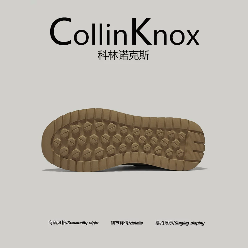 [retro casual] Giày thời trang đế mềm mới mùa xuân 2026 của CollinKnox dành cho nam, giày Forrest Gump đa năng hai màu
