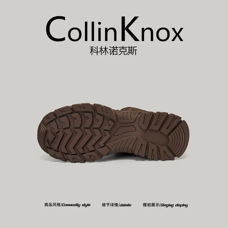 [Hàng Hiếm Và Chất Lượng Cao] CollinKnox 2025 Giày Bốt Martin Nam Mới Mùa Thu 2025 Giày Công Sở Cao Cấp Ngoài Trời