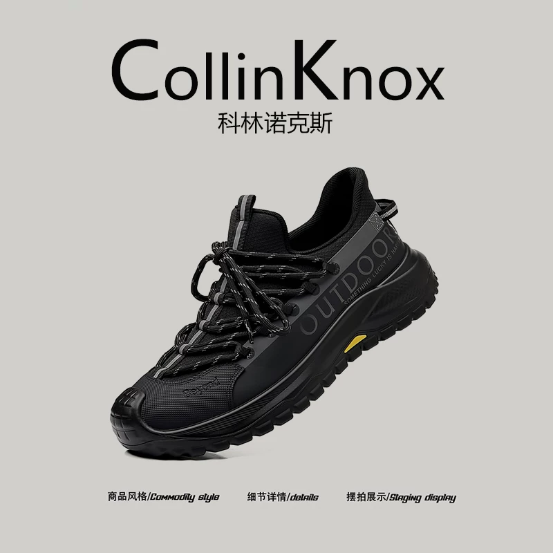 【Sản phẩm mới hợp xu hướng】Giày đi bộ đường dài nam CollinKnox 2026 mùa xuân mới Giày đi bộ ngoài trời mũi kín dành cho bố