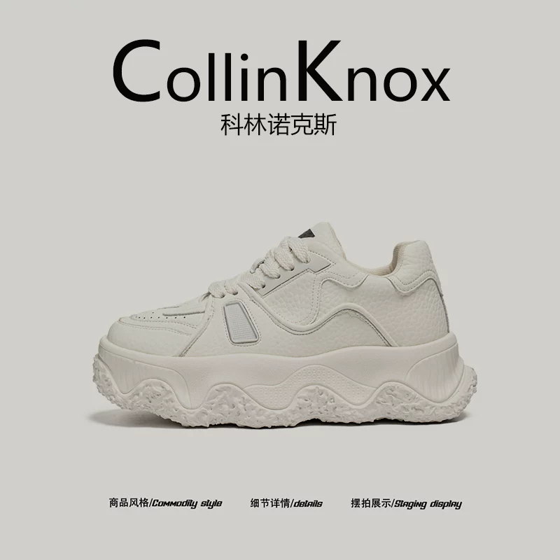 【Thời trang hợp xu hướng】CollinKnox 2026 Giày bố đế dày mới dành cho nam mùa xuân 2026 Giày bánh mì Niche