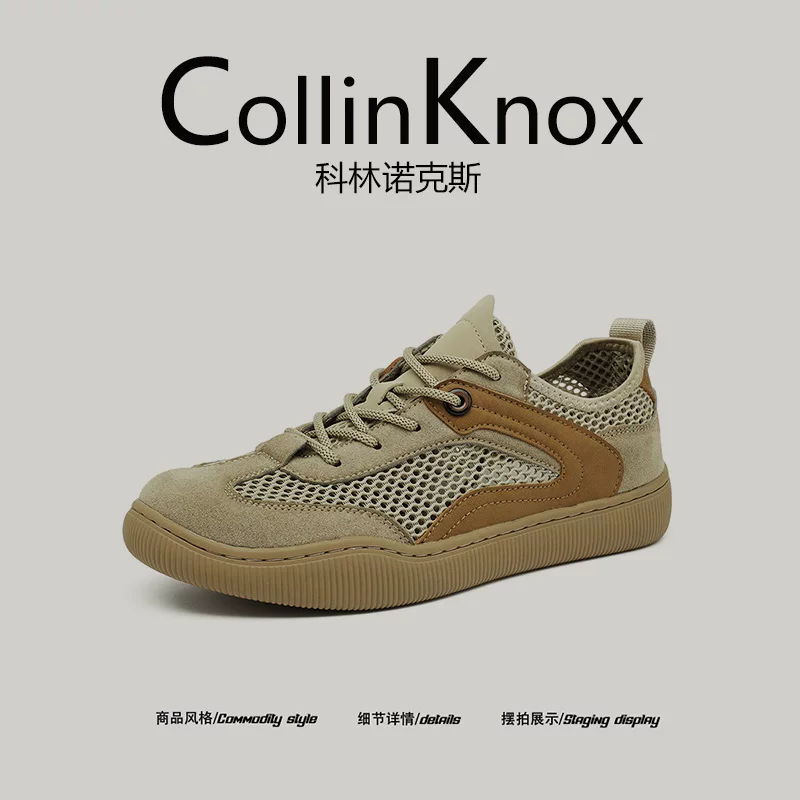 [Outdoor Partner] Giày đi bộ đường dài mùa hè mới CollinKnox 2026 dành cho nam, giày thường ngày thoáng khí bằng lưới