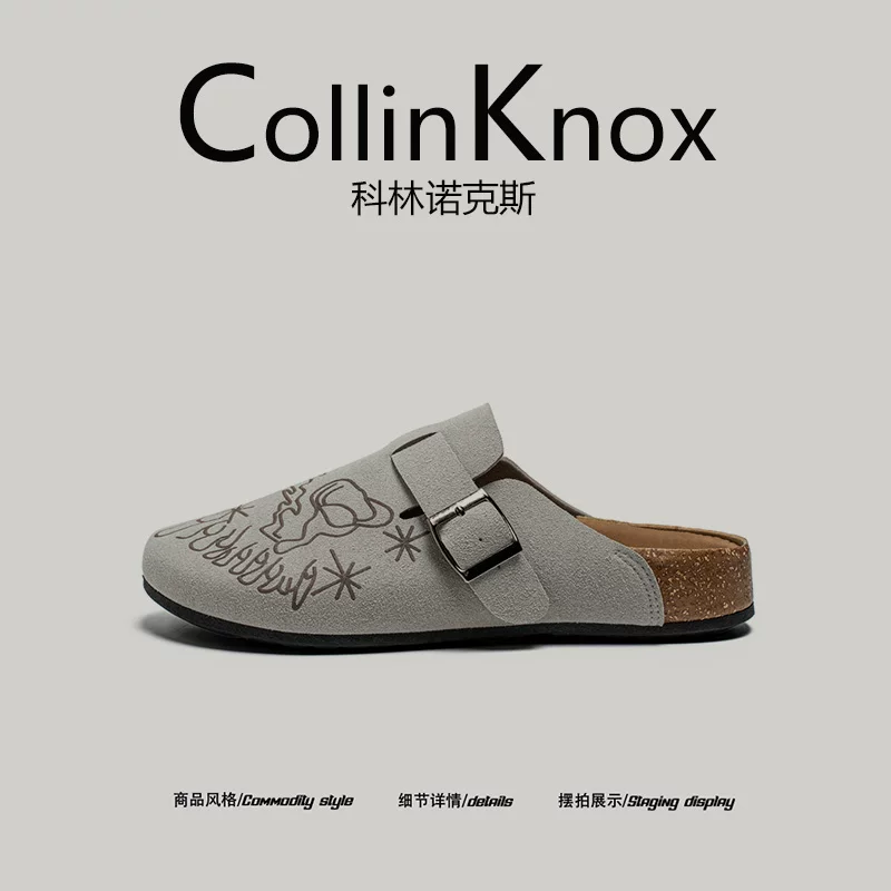 [Người sành điệu đều mang nó] Giày Birkenstock nam mùa hè mới của CollinKnox 2026, giày đế nút chai dành cho nam giới đi làm