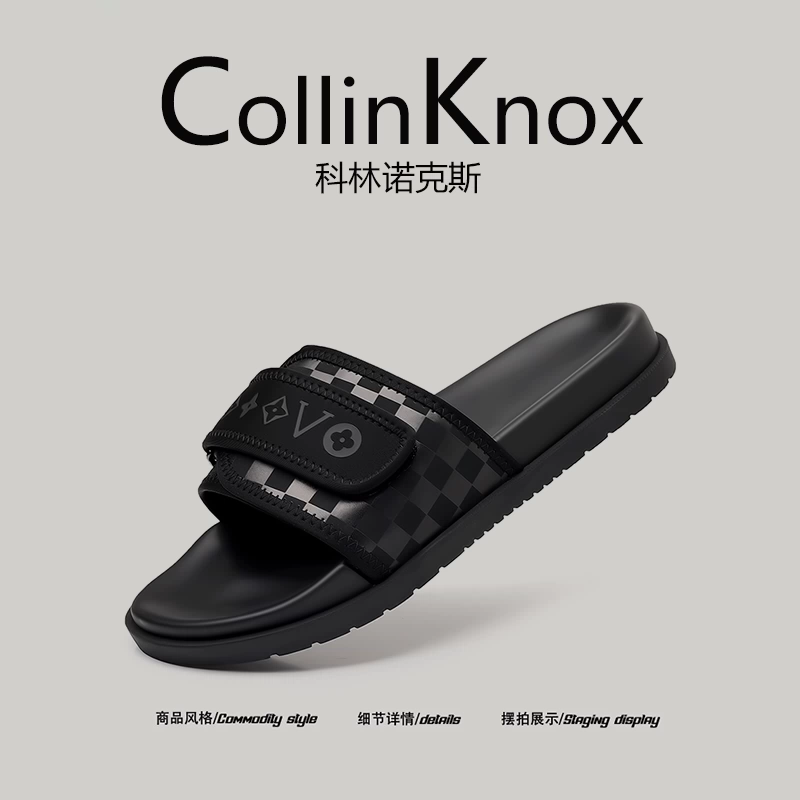 [Sản phẩm chính hãng cao cấp] Dép mùa hè mới CollinKnox2026 dành cho nam, dép đi ngoài trời Velcro thương hiệu thời thượng
