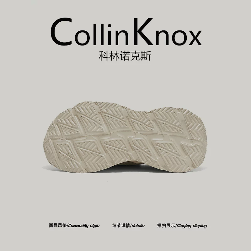 [Chất lượng thương mại quốc tế] Giày nam CollinKnox 2026 mùa hè mới, kiểu dáng thường ngày, thoáng khí, chất liệu Flyknit, kiểu giày bố