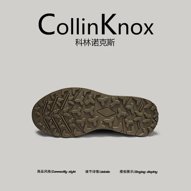 [Da thật chất lượng cao] Giày thể thao chống sốc CollinKnox 2026 mùa xuân mới dành cho nam Giày đi bộ đường dài ngoài trời