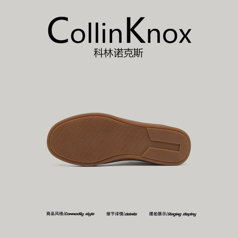 [Da thật cao cấp] Giày CollinKnox 2026 mùa hè mới hợp thời trang đô thị, giày nam đế phẳng đơn giản để đi làm