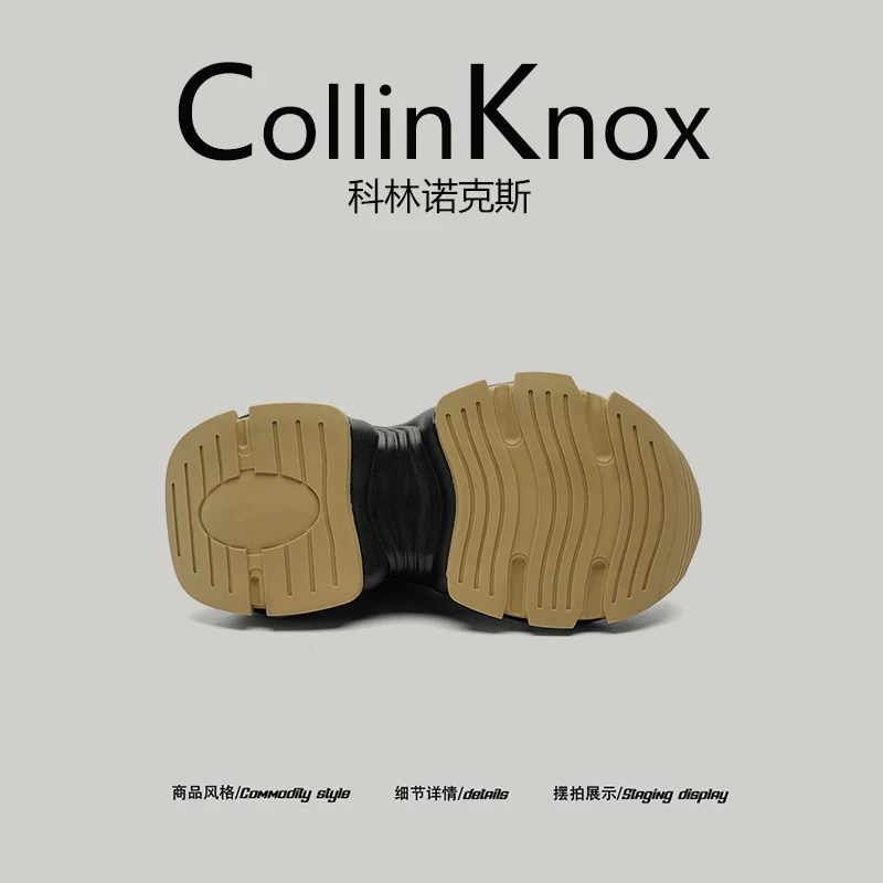 【Giày phong cách đường phố hợp thời trang】Giày thường ngày mới mùa hè CollinKnox 2026 dành cho nam và nữ, Giày bố đế cao Niche Platform.
