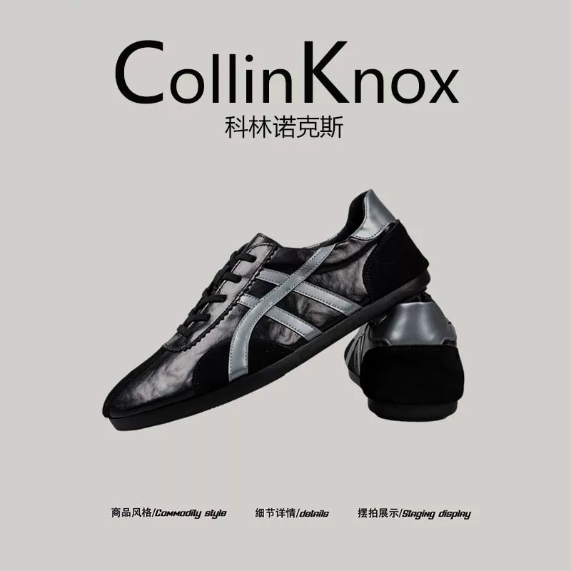 [Da thật được khuyên dùng] Giày thường ngày nam CollinKnox 2026 mùa hè mới, Giày tập luyện kiểu cổ điển Niche Retro của Đức.