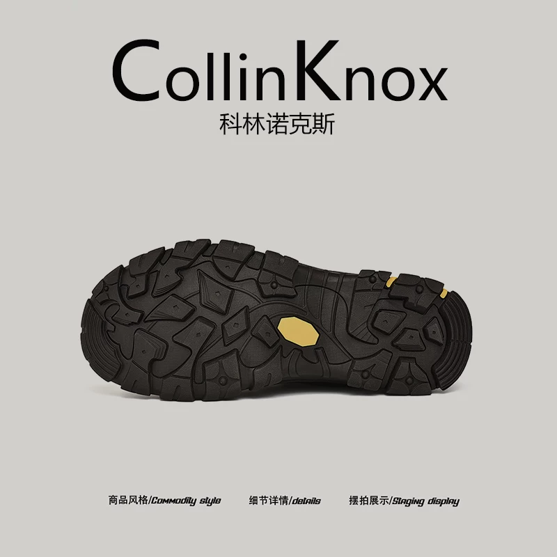 [Outdoor Partner] Giày đi bộ đường dài lưới mùa thu mới 2025 của CollinKnox dành cho nam giới, giày chiến thuật đi bộ đường dài dành cho người hâm mộ quân đội