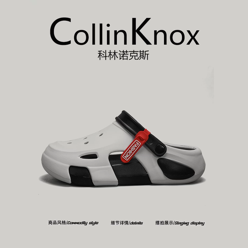【Sản phẩm hợp thời trang】CollinKnox 2026 Mùa hè phong cách mới Dép bít mũi Giày đi biển nam Giày đi biển Clogs