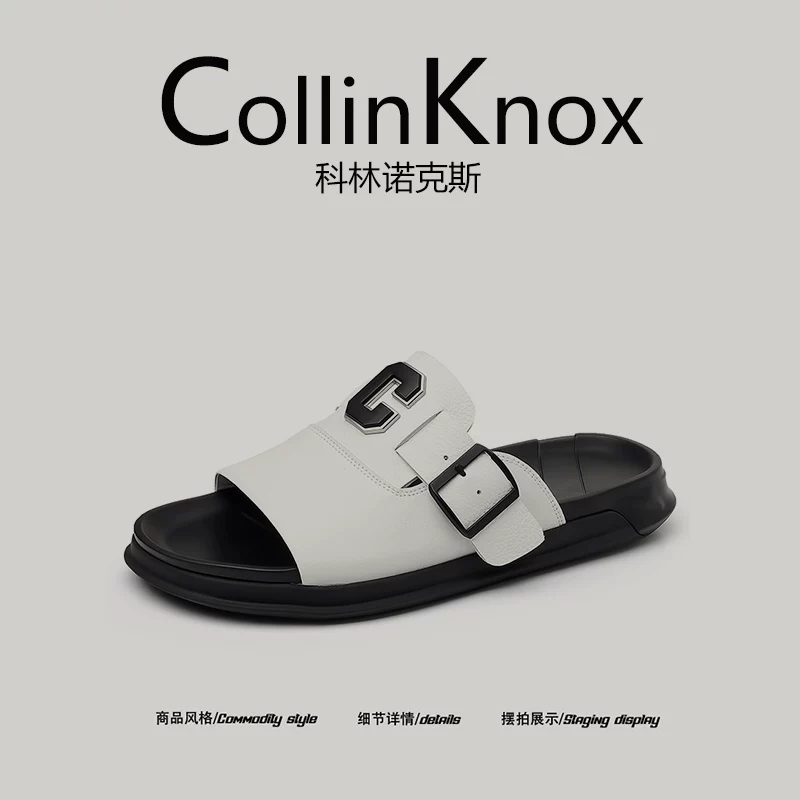 [Thời trang Hàn Quốc] Dép xỏ ngón chất lượng cao mới dành cho nam giới của CollinKnox mùa hè 2026 có thể mang ra ngoài