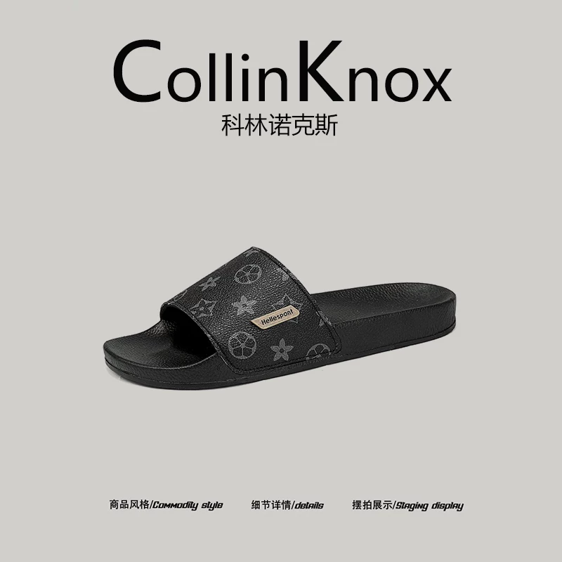 [Hàng hóa chất lượng cao cấp] Dép xỏ ngón phong cách châu Âu mùa hè mới CollinKnox2025 dành cho nam, dép đi biển thương hiệu thời thượng