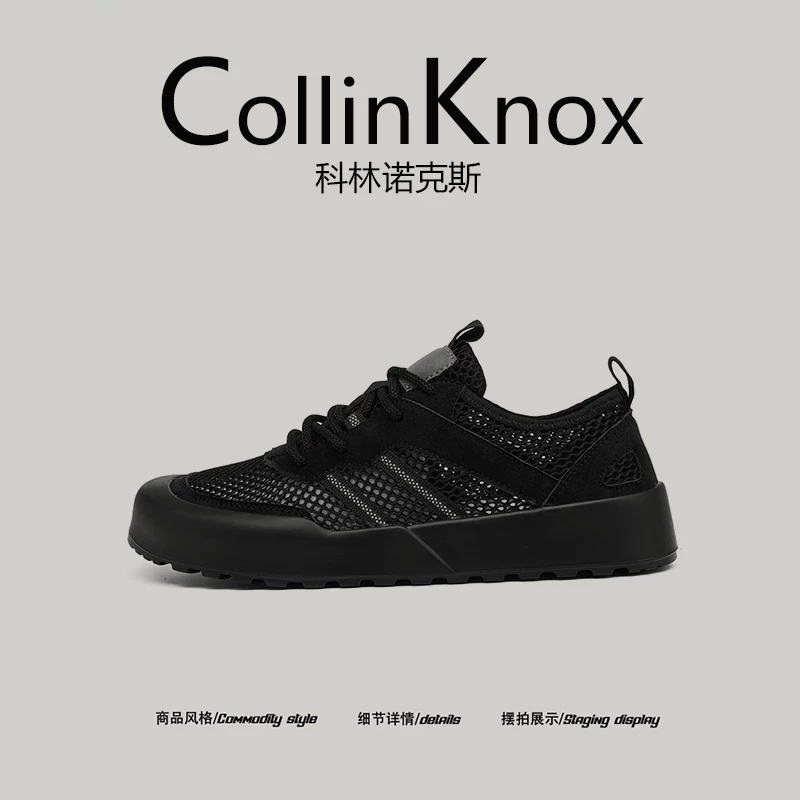 [Sự lựa chọn ưa thích khi đi chơi] Giày thường ngày mùa hè mới CollinKnox 2026 dành cho nam, giày lưới nhẹ và thoáng khí