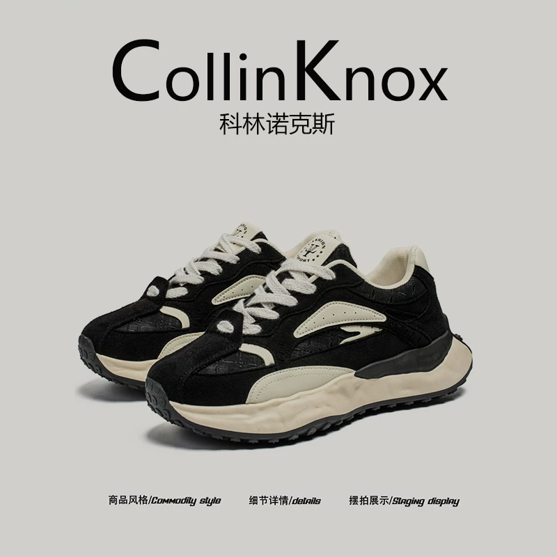[Sản phẩm được đề xuất] Giày thể thao nam CollinKnox 2026 mùa xuân mới đế dày tăng chiều cao