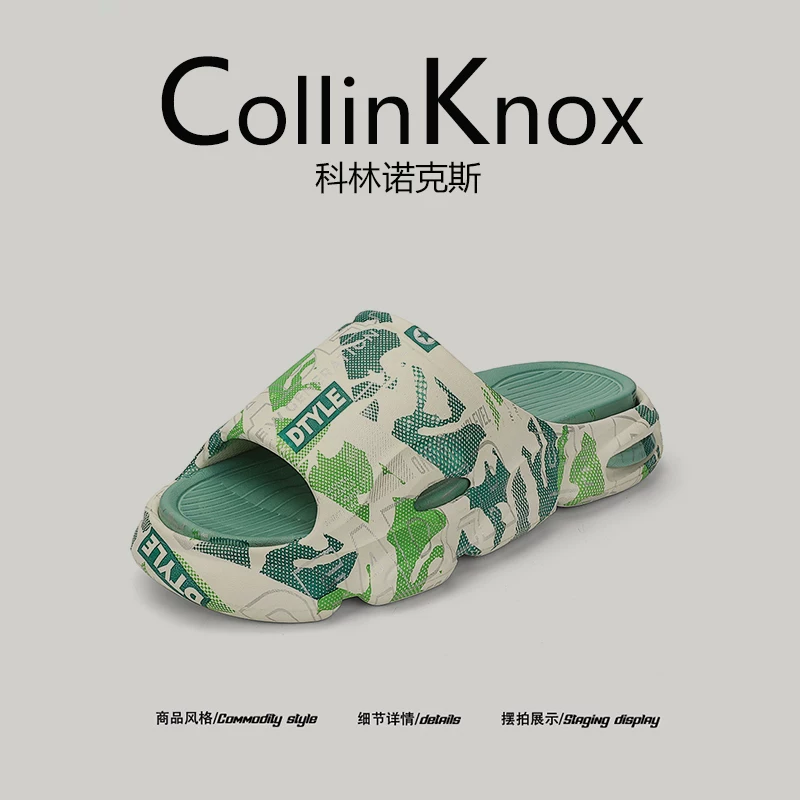 【Xu hướng mùa hè】Dép kiểu mùa hè mới của CollinKnox2026 mang cảm giác như đang giẫm mây dành cho nam giới, dép lê phong cách đường phố độc đáo.