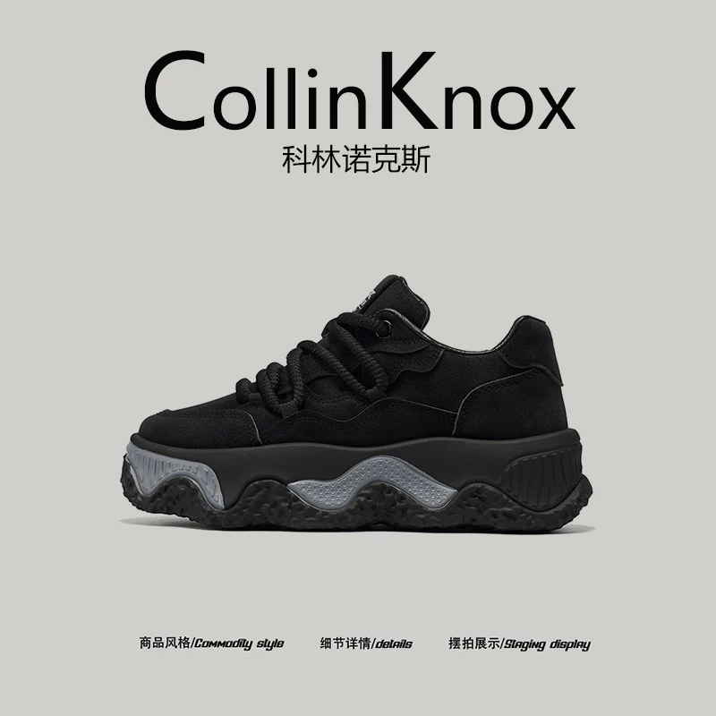 【Chất lượng ngoại thương】CollinKnox 2026 Giày thể thao nam mới được ưa chuộng mùa xuân 2026 Giày đế dày tăng chiều cao hợp thời trang