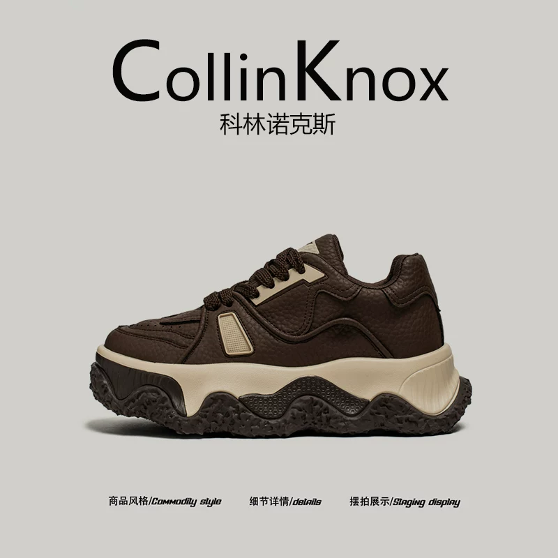 【Thời trang hợp xu hướng】CollinKnox 2026 Giày bố đế dày mới dành cho nam mùa xuân 2026 Giày bánh mì Niche