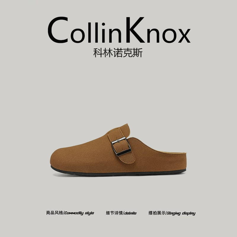 [Khuyến nghị phổ biến] Giày Birkenstock phong cách retro mùa hè mới của CollinKnox2025 dành cho nam, giày mule thoải mái cho người có bàn chân rộng