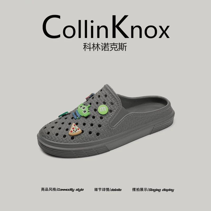 【Khuyến nghị thịnh hành】Dép xỏ ngón nam CollinKnox 2026 mùa hè mới, kiểu xỏ chân, chống trượt, nửa dép nửa giày
