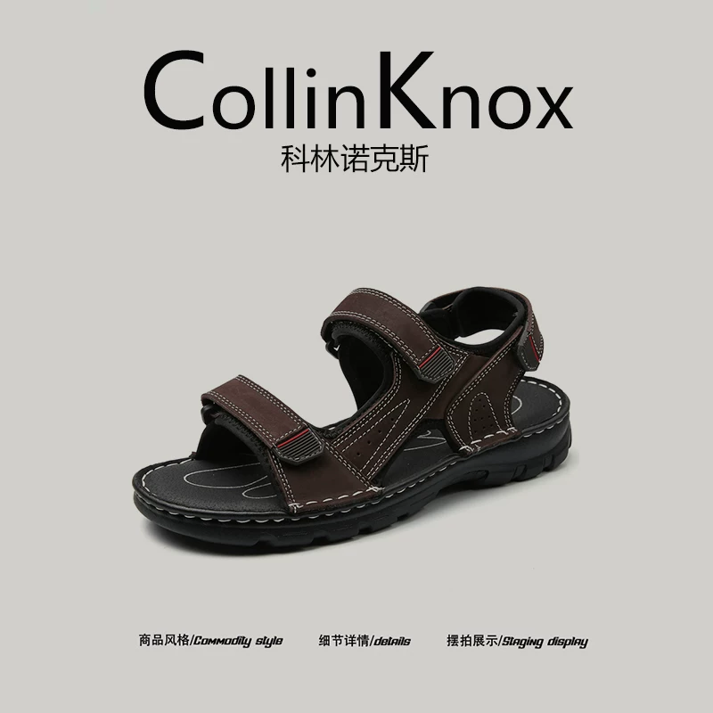 [Da thật cao cấp] Giày câu cá mùa hè mới CollinKnox 2026 dành cho nam, dép đi biển hở mũi nhẹ nhàng