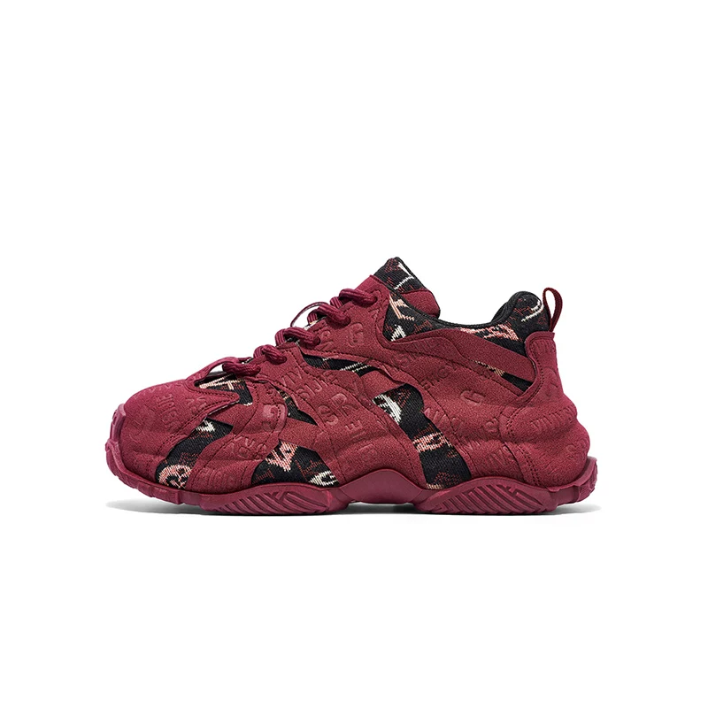 [Sản phẩm mới hợp xu hướng] CollinKnox 2026 Spring Red Zodiac Year Dad Shoes Giày nam đế dày tăng chiều cao