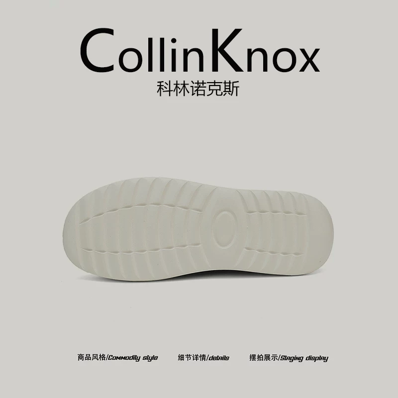 [Trọng lượng nhẹ và dễ mang] Giày lười nam CollinKnox 2026 kiểu dáng mùa hè mới, giày lười nửa đế kiểu giản dị