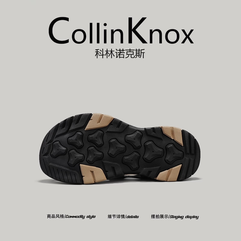 [Mẫu mới hợp thời trang] Giày đi biển ngoài trời mùa hè mới CollinKnox2025 dành cho nam, dép đi sông cỡ lớn