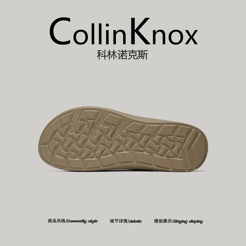[Da thật chất lượng cao] Giày Birkenstock hở mũi CollinKnox 2026 mới dành cho nam, dép đi biển hai kiểu mang