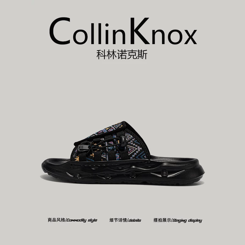 [Trang phục ngày lễ] Dép thể thao CollinKnox 2026 phong cách mùa hè mới theo xu hướng quốc gia dành cho nam, giày đi biển có cảm giác mềm mại.