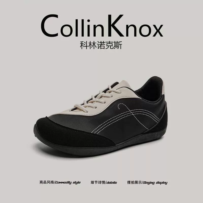 [american retro] CollinKnox 2026 giày nam hợp thời trang mới mùa hè 2026 giày tập luyện kiểu Đức đế mỏng màu mocha