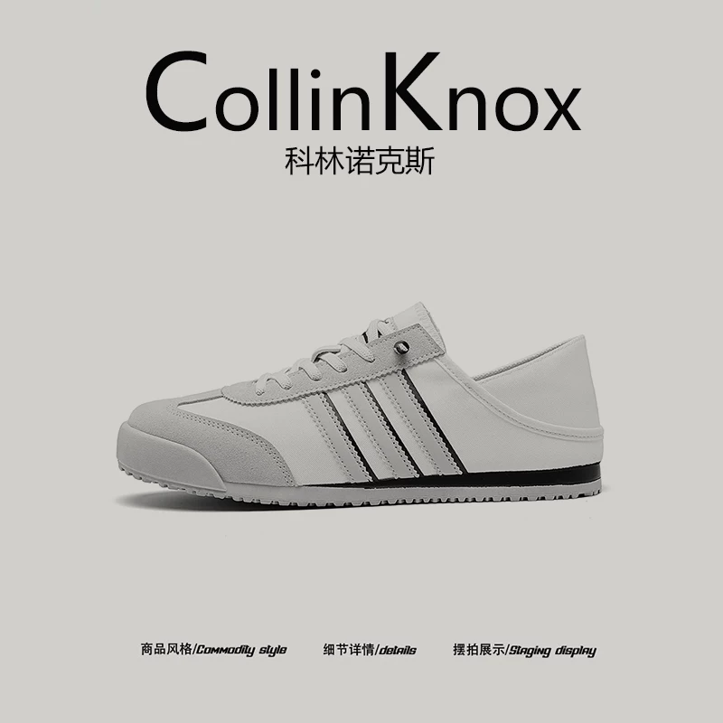 【Sản phẩm mới hợp xu hướng】Giày tập luyện bằng vải canvas mỏng mới của CollinKnox 2026 dành cho nam, có thể chuyển đổi thành giày nửa dép.
