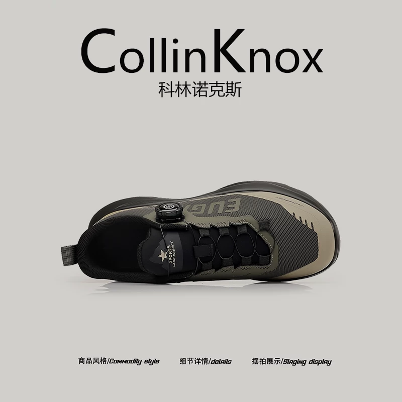 [Tính linh hoạt khi sử dụng ngoài trời] Giày đi bộ đường dài nhẹ mới mùa xuân CollinKnox2026 dành cho nam giới Giày thể thao có khóa xoay