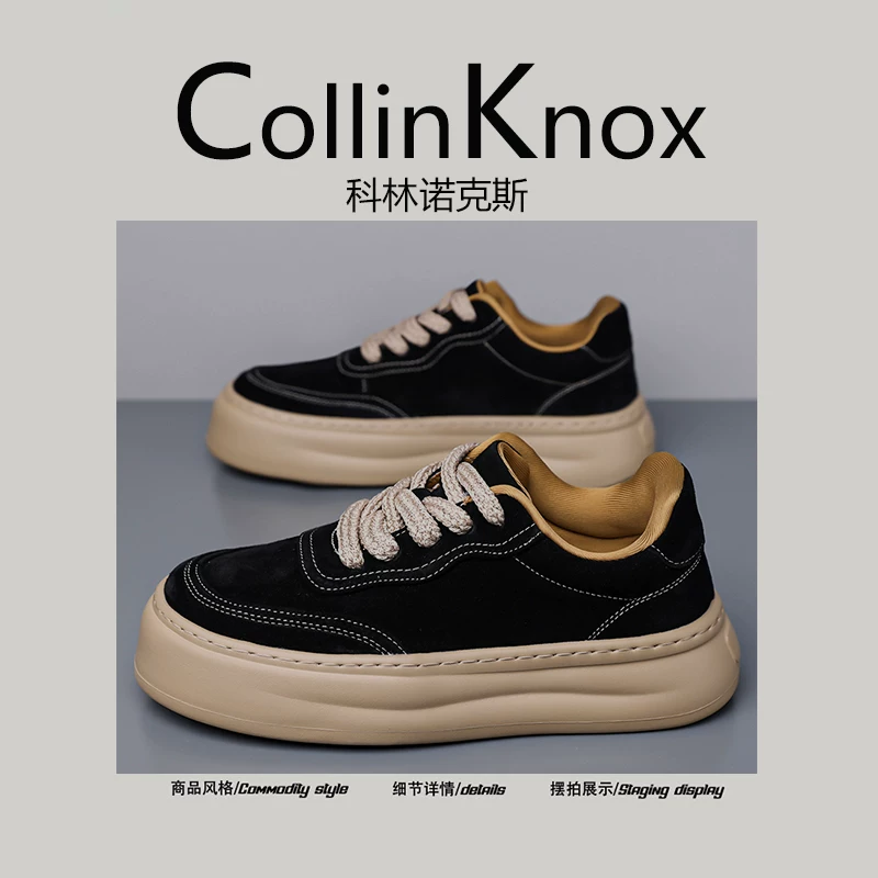 [Sản phẩm mới hợp xu hướng] Giày thể thao nam cá tính CollinKnox Xuân 2026 phong cách Hàn Quốc, giày buộc dây nam