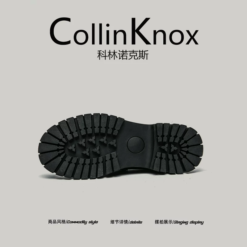 【Cảm giác thoải mái cho bàn chân】Giày lười đế mềm mới mùa thu 2025 của CollinKnox dành cho nam với thiết kế độc đáo Giày da