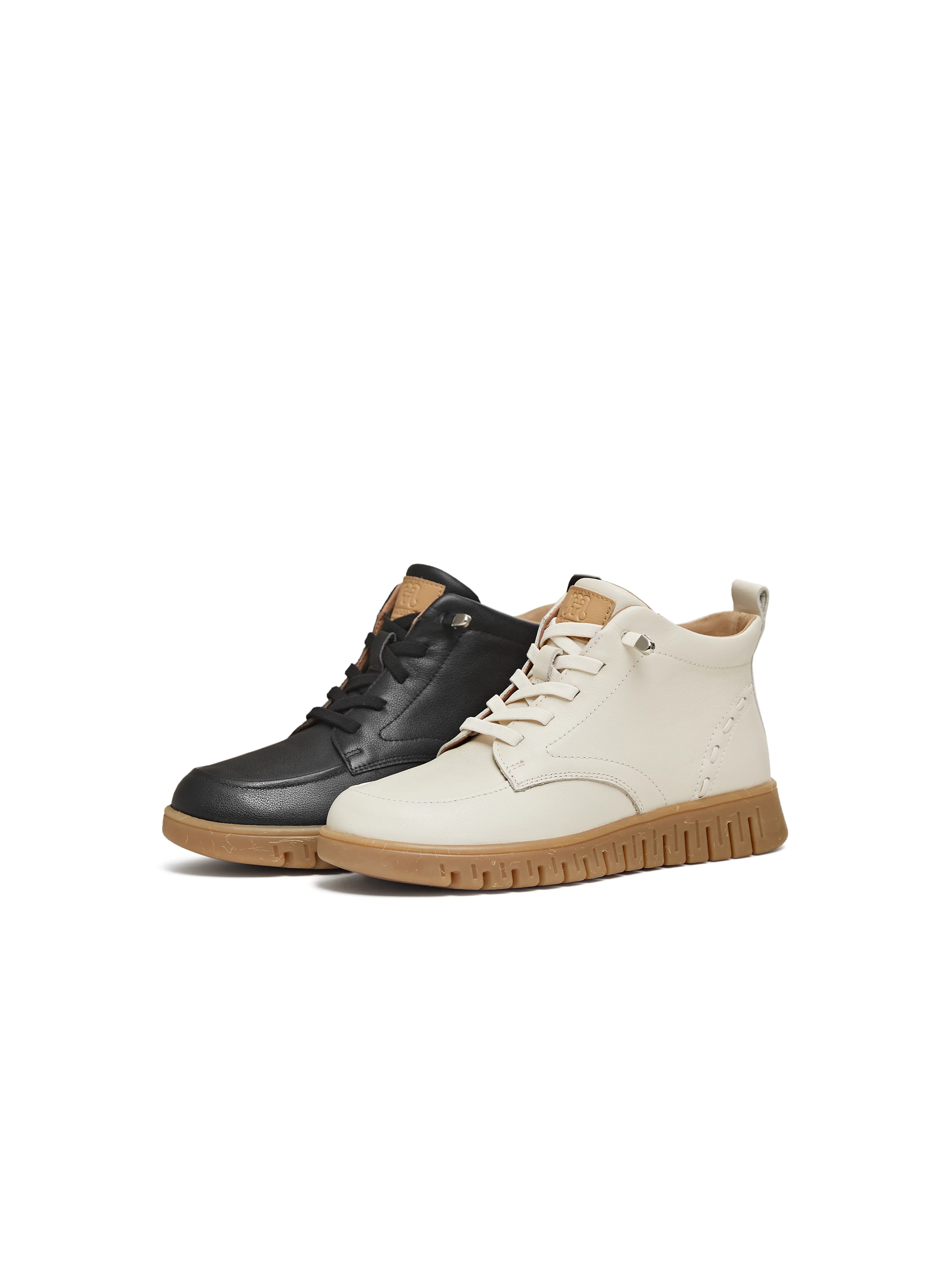 Giày cao cổ đế dày Tianmeiyi, giày Martin nữ, giày bốt ngắn da lộn lót lông, mẫu mới mùa đông 2025 CMA43DD5