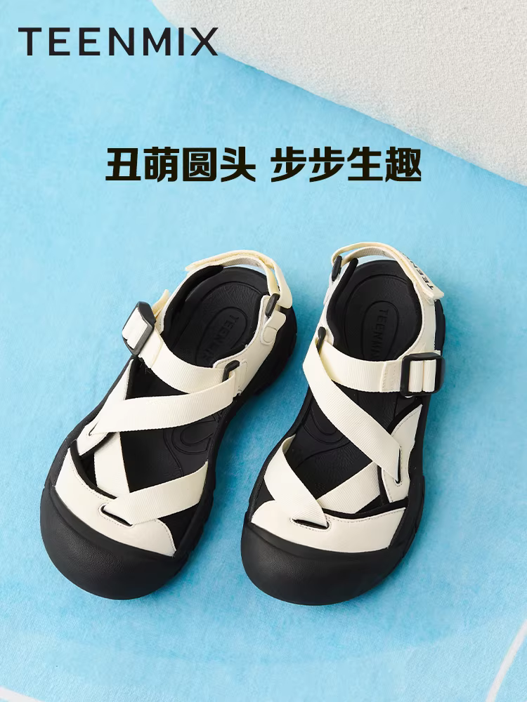 Giày nước Tianmeiyi kiểu xấu xí dễ thương, đế dày, nhanh khô, đi ngoài trời, dành cho nữ, đi biển, thể thao, dép lê thường ngày, mẫu mới 2025