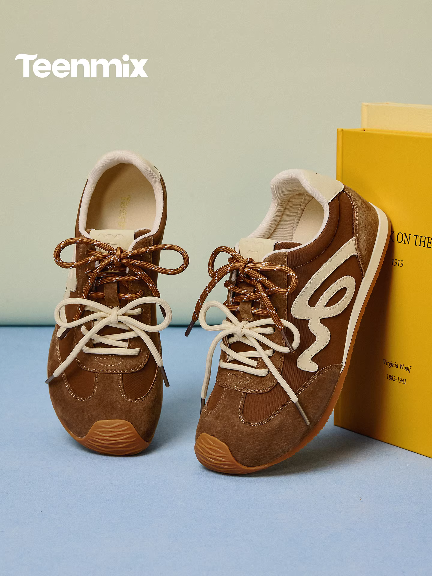 [Quà tặng năm mới] Giày tập thể dục Agande màu đỏ cổ điển tăng chiều cao Tianmeiyi dành cho nữ Giày thể thao đế mềm mùa xuân 2026