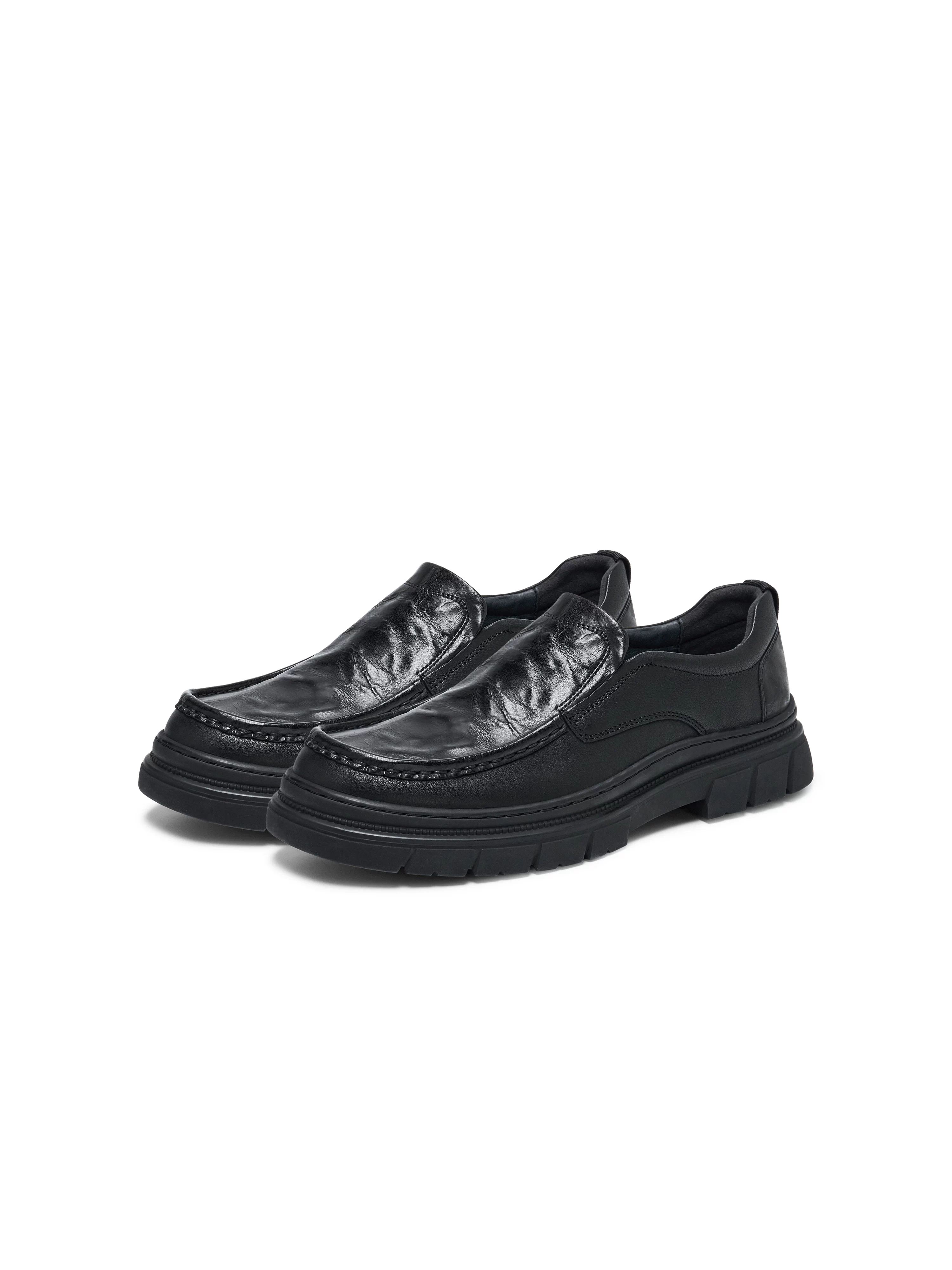 Mẫu mới mùa đông Tianmeiyi, cùng kiểu dáng như trong trung tâm thương mại, giày da nam thông thường, thoải mái và đa năng, kiểu lười EWW02DM4