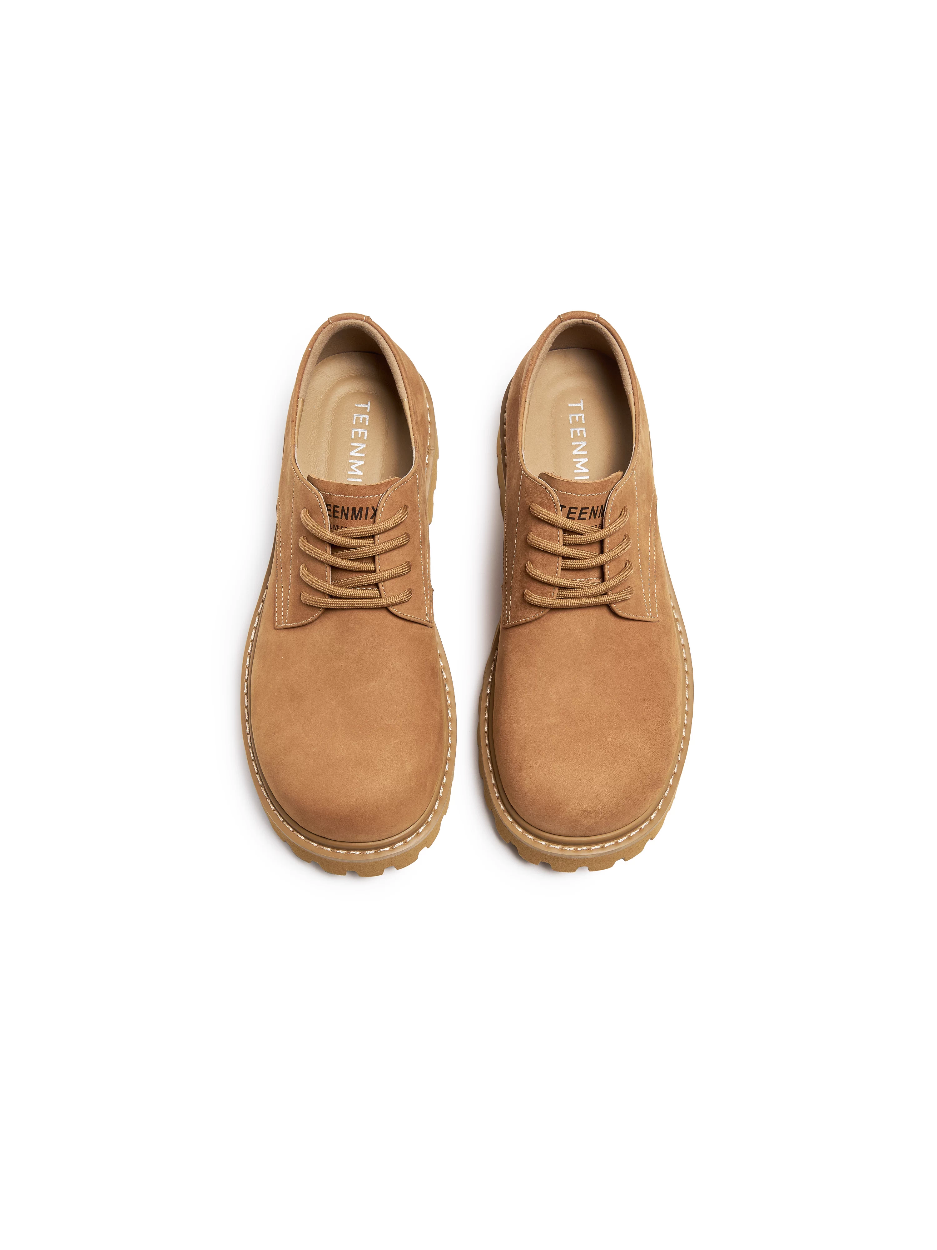 Tianmeiyi 2026 Mùa Xuân Mới Đế Dày Phong Cách Retro Anh Quốc Buộc Dây Giày Da Nam Giày Công Sở GZX02AM6