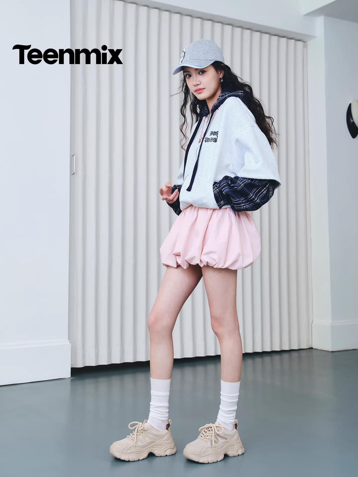 Giày thể thao tăng chiều cao đế dày cỡ nhỏ Tianmeiyi dành cho nữ giày thể thao thông thường màu trắng 2026 mẫu mới BM481AM6