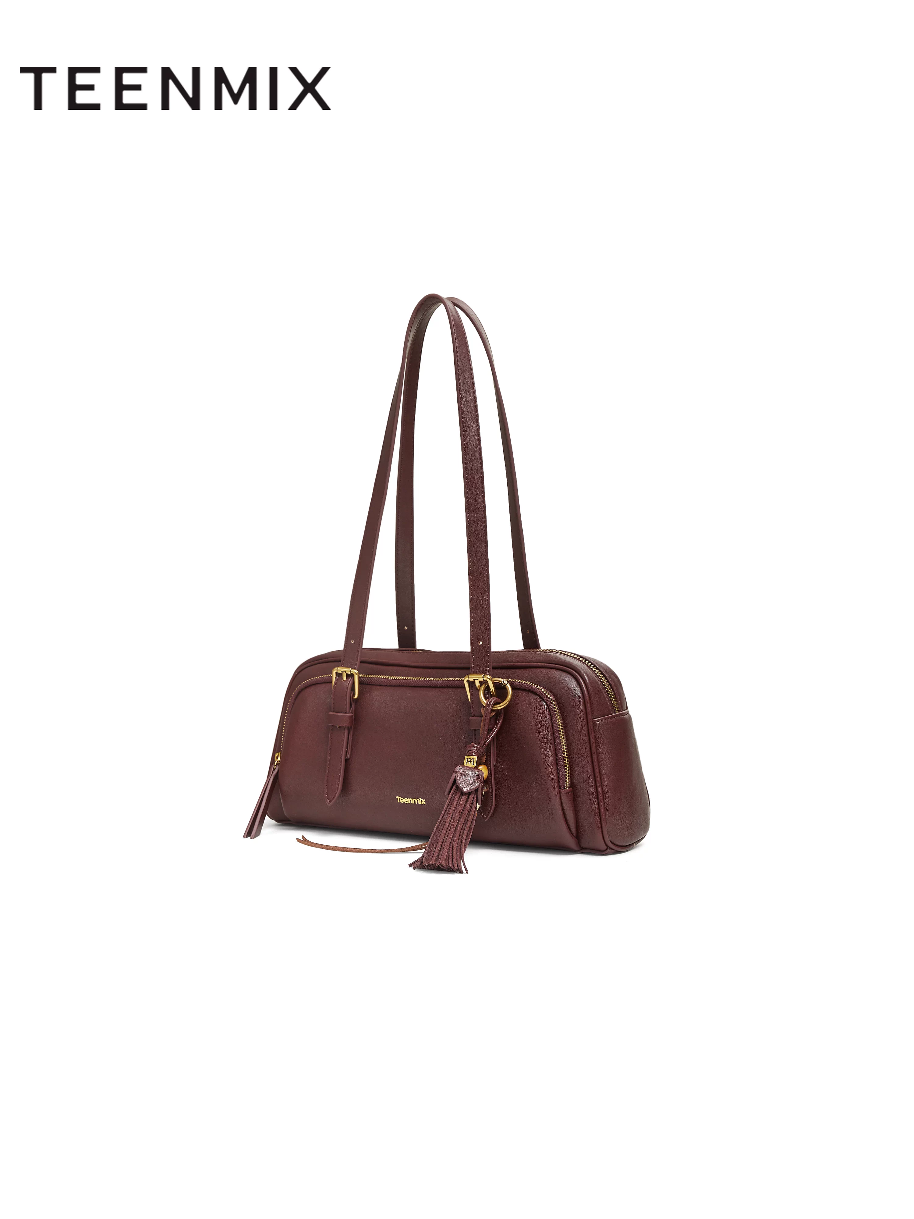 Túi xách nữ Tianmeiyi đơn giản, phong cách retro, đeo nách, cầm tay, đeo vai, mẫu mới mùa đông 2025 X3209DX5