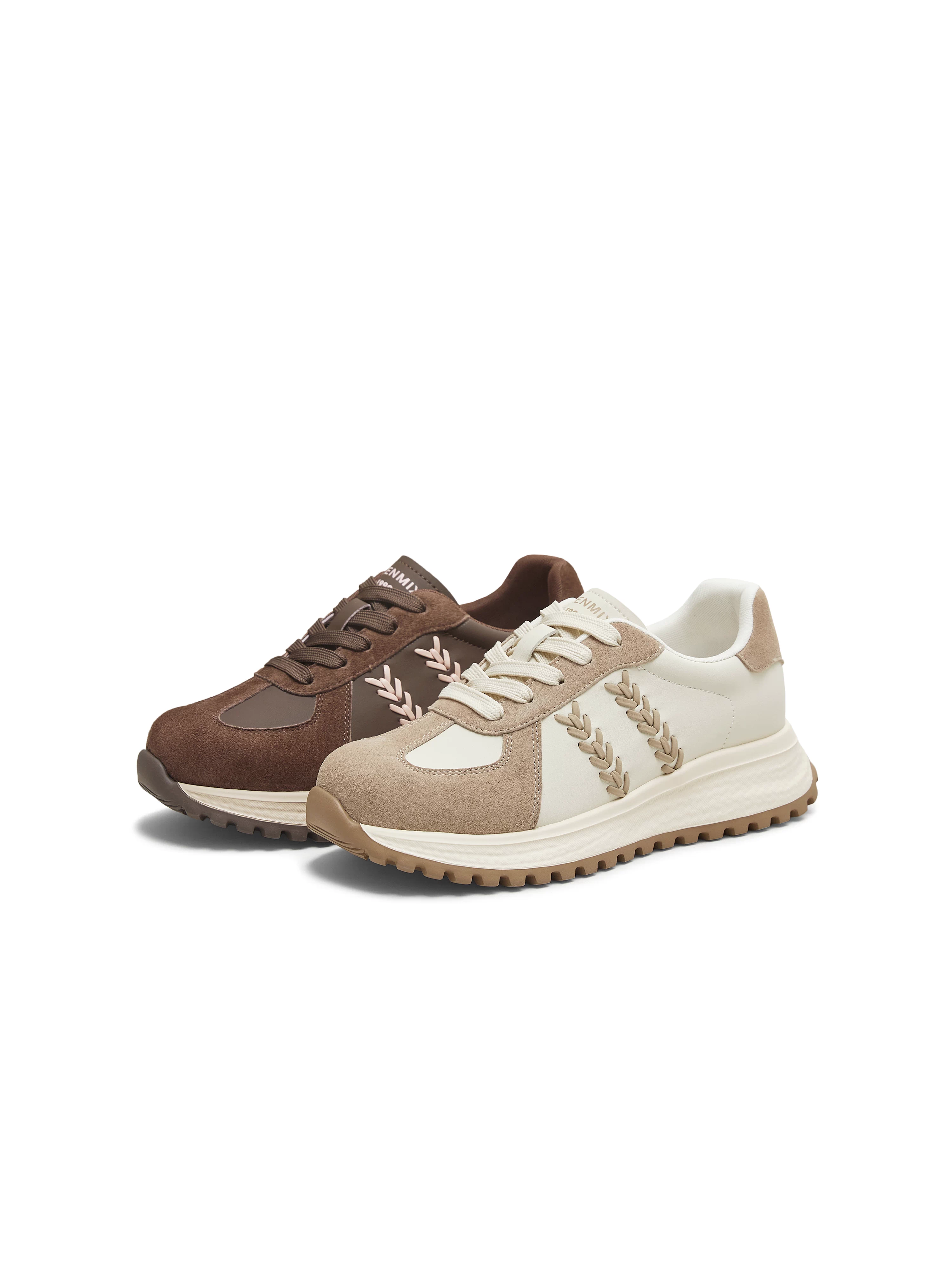 Giày tập tăng chiều cao đế dày Tianmeiyi, giày thể thao nữ cổ điển, mẫu mới thu 2025 BK812CM5