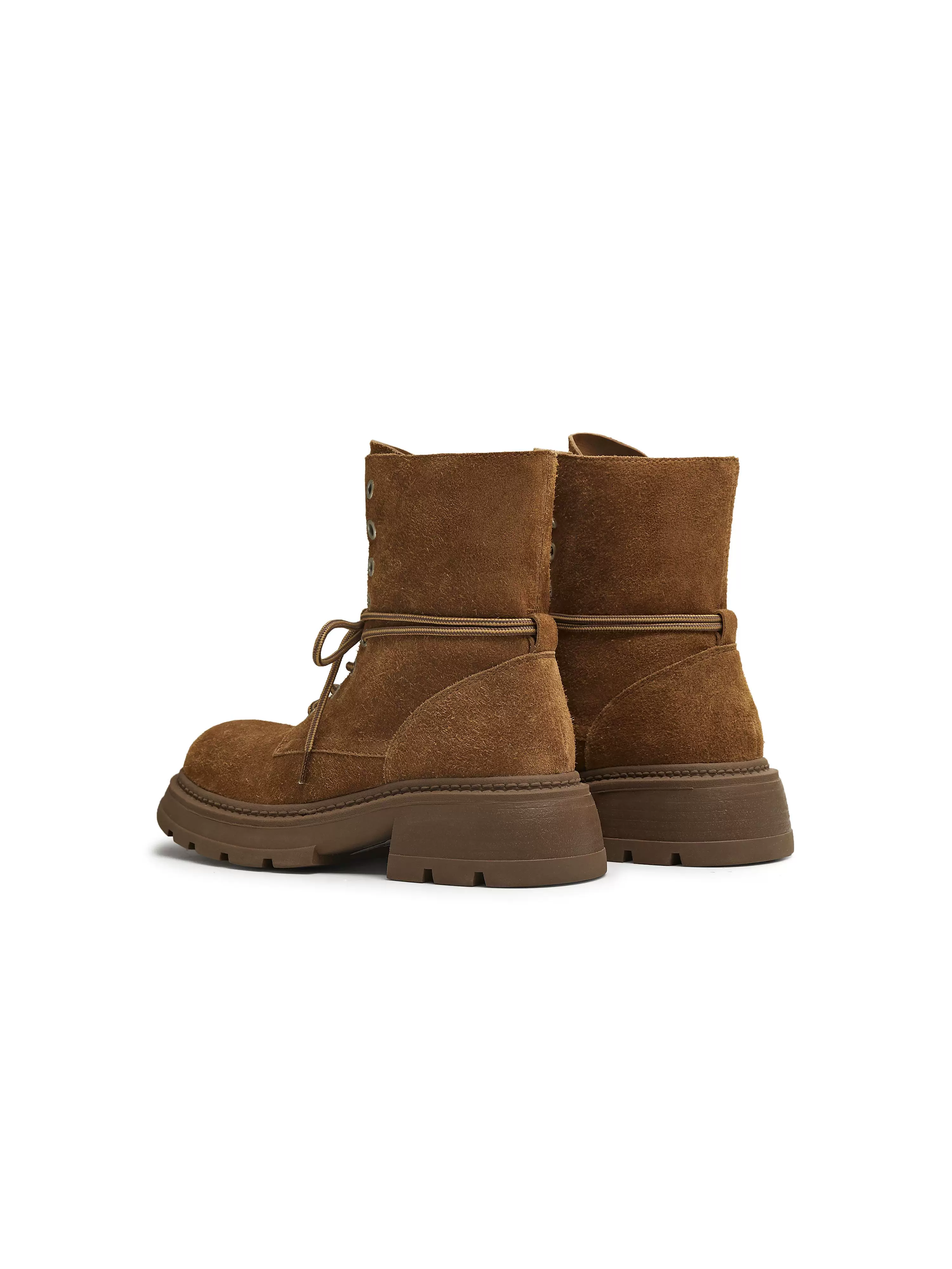 Giày bốt đi làm ngoài trời đế dày tăng chiều cao Tianmeiyi, kiểu Martin, nữ, cổ ngắn, retro, mẫu mới mùa đông 2025, mã BM171DD5