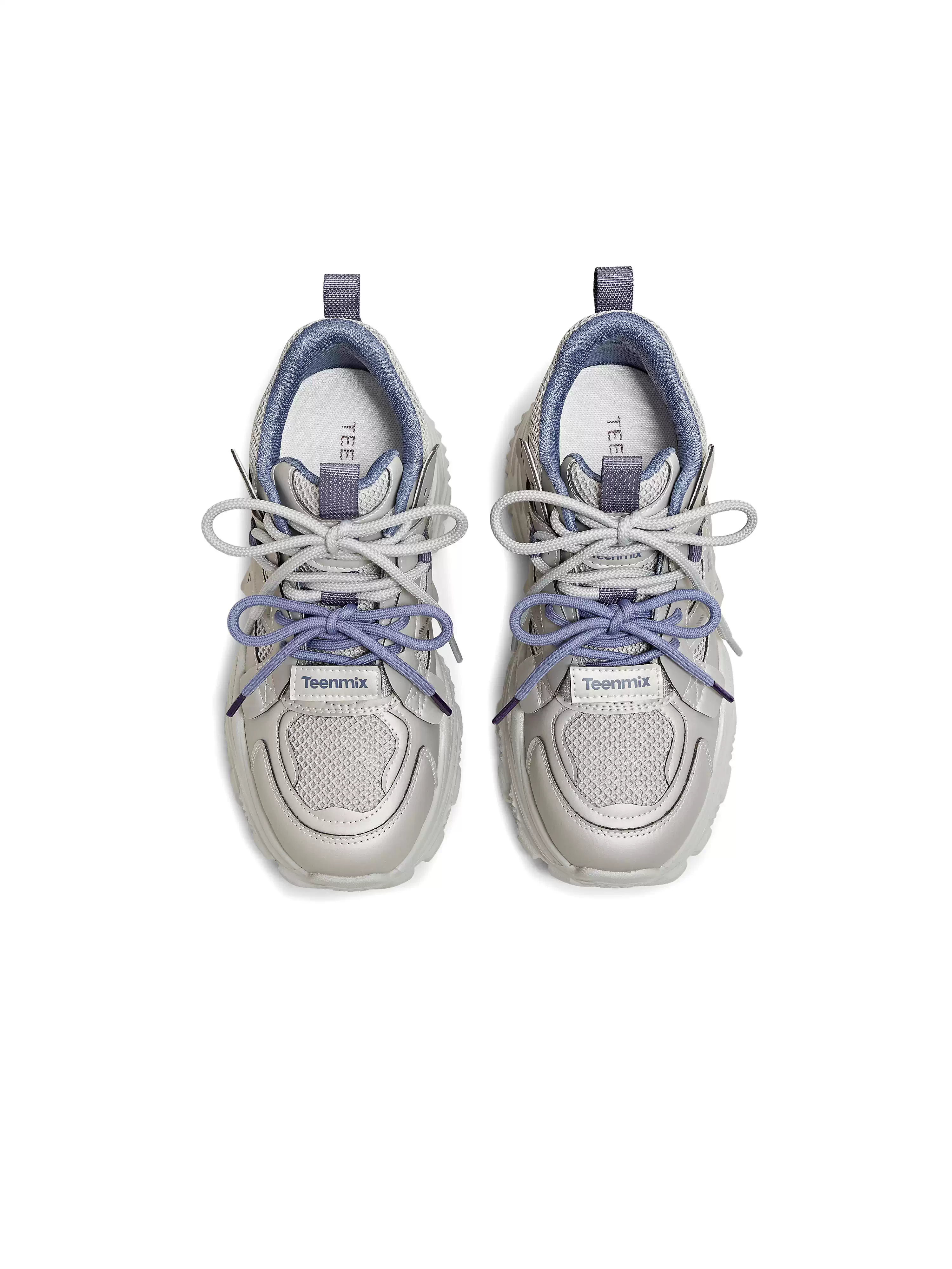 Giày thể thao nữ Tianmeiyi đế dày tăng chiều cao kiểu dáng thời trang màu bạc, mẫu mới mùa đông 2025 BM231DM5