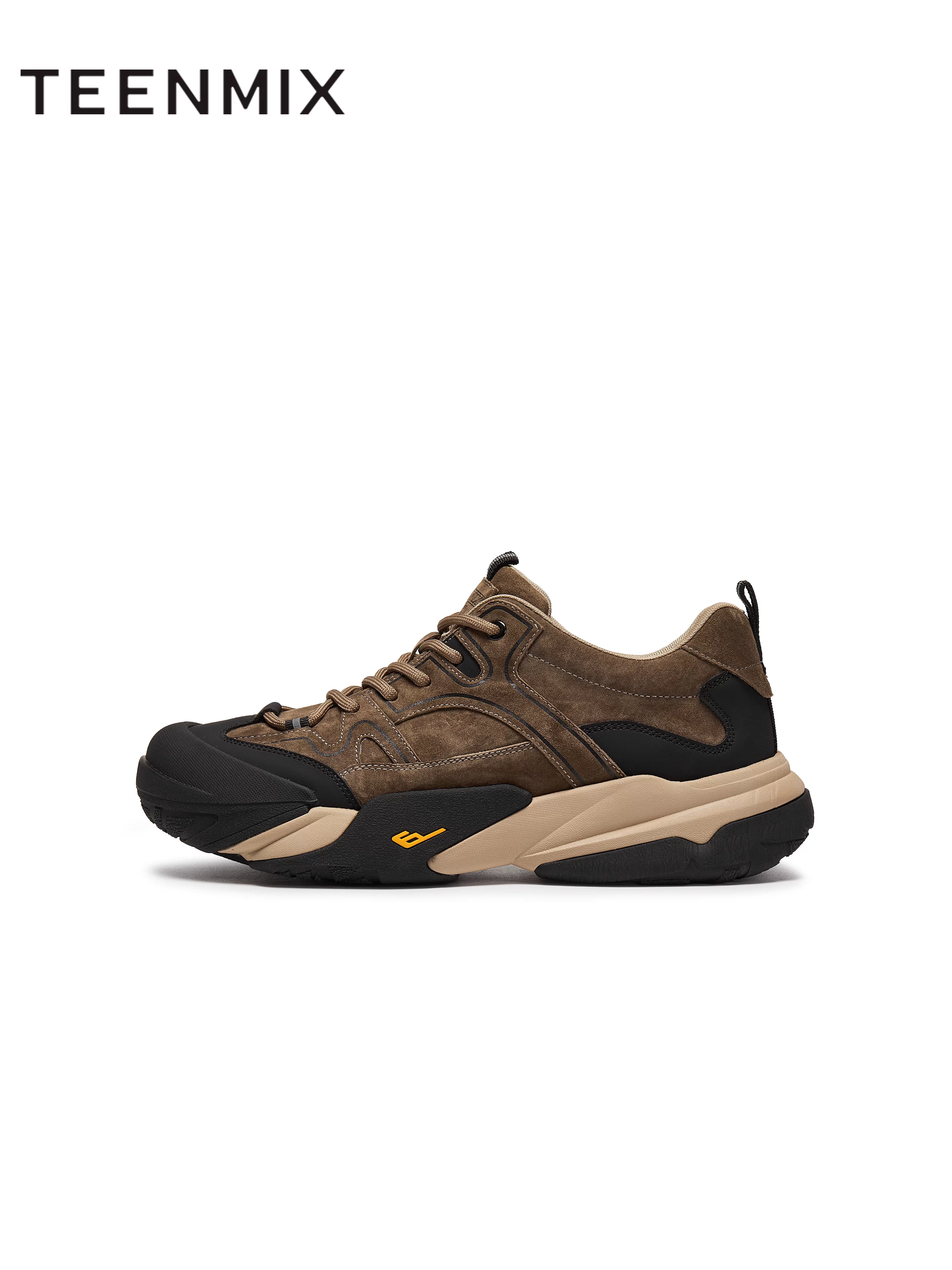 Giày thể thao nam lưới màu trơn thời trang đa năng phong cách retro mùa đông Tianmeiyi 2025 YDX56DM5