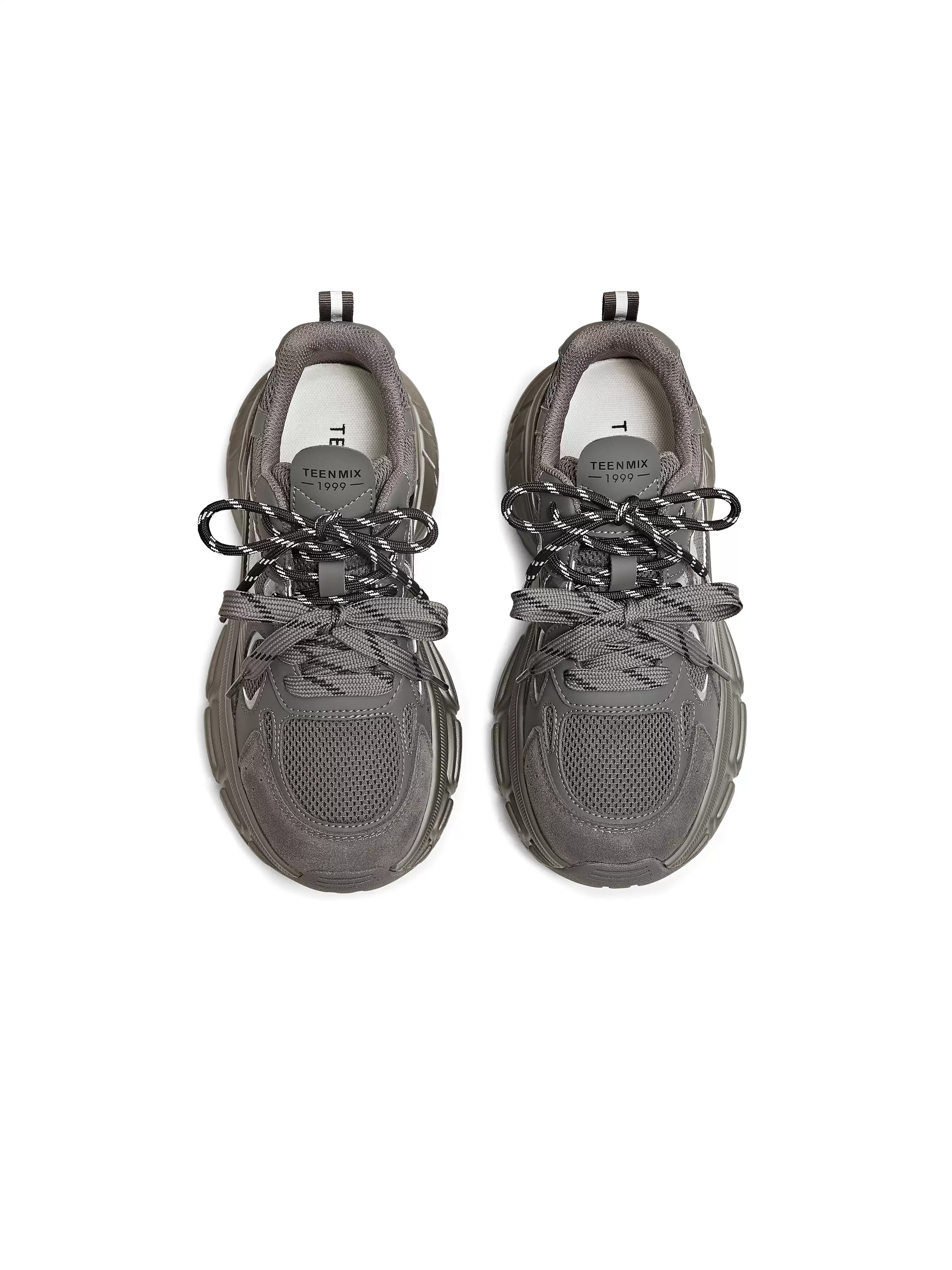 Giày thể thao nữ Tianmeiyi đế dày tăng chiều cao kiểu dáng thời trang, dây buộc, mùa đông 2025, mẫu mới BK963DM5